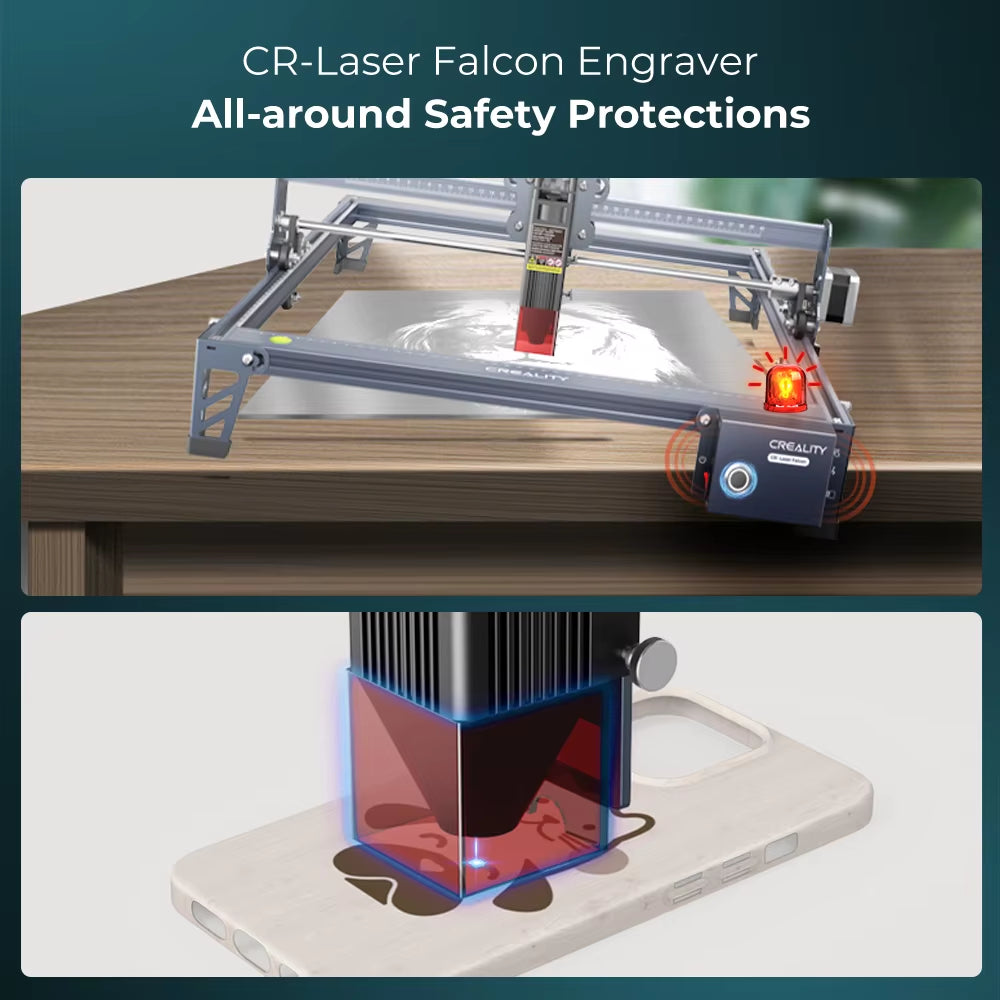 Creality Falcon Laser Engraver 10W Laser Cutter Engraving Machine 400X415Mm Blue Light Precisely CNC Machine for Wood