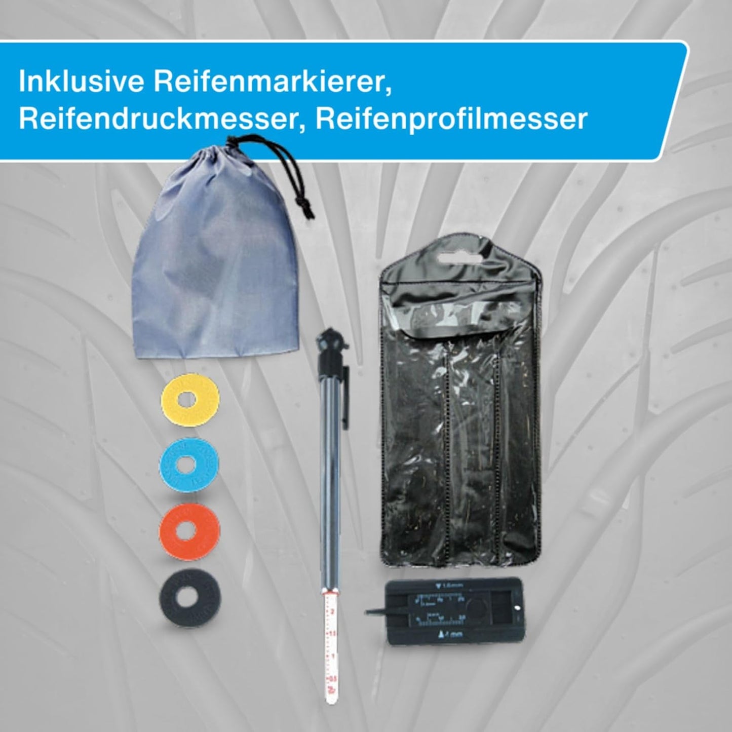 Cartrend Felgenbaumwagen, Felgenbaum Fahrbar Mit Reifenschutzhülle, Bis 255 Mm Reifenbreite, Felgenschonende Auflagen