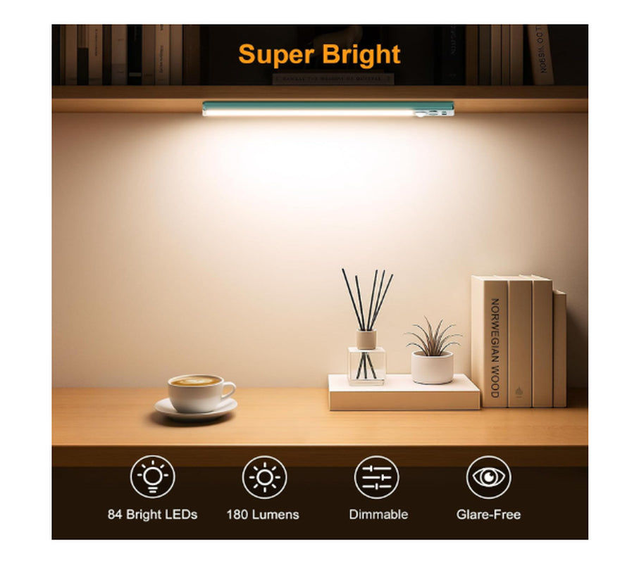 Cabinet Lighting Under-Unit Light Kitchen LED Motion Sensor – 26Cm 84 Leds Green