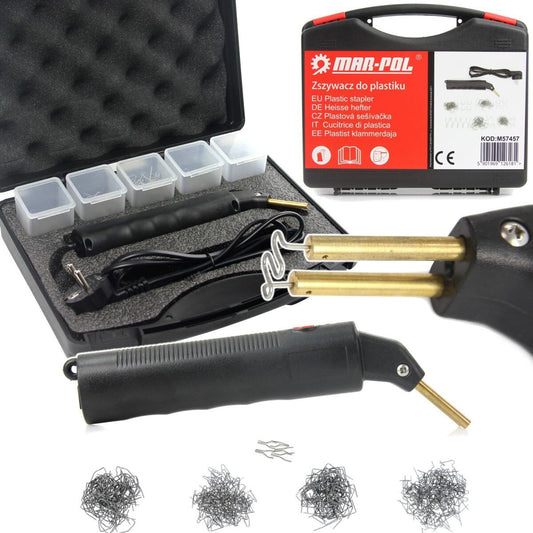 100W Auto Kunststoff Reparatur KFZ Schweißen Plastik Schweißgerät 200 Klammer