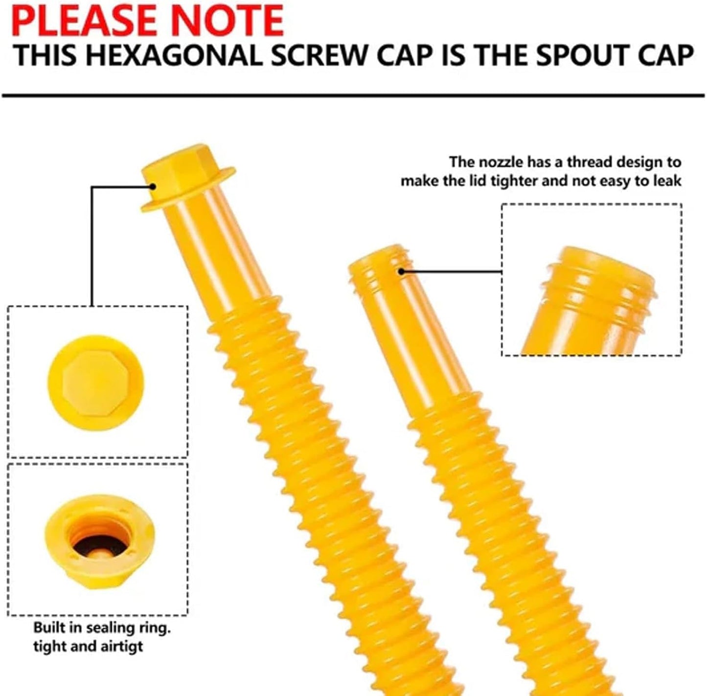 Dosenauslauf | 3 Sets Anti-Spill Dosendüse Ausgießer Für Einfache Ölübertragung – Auslaufsichere Dosenausläufe Düsen, Ausgießdüsen-Kit Kontrolliert Für Die Meisten 1/2/5/10 Gallen-Ölkannen