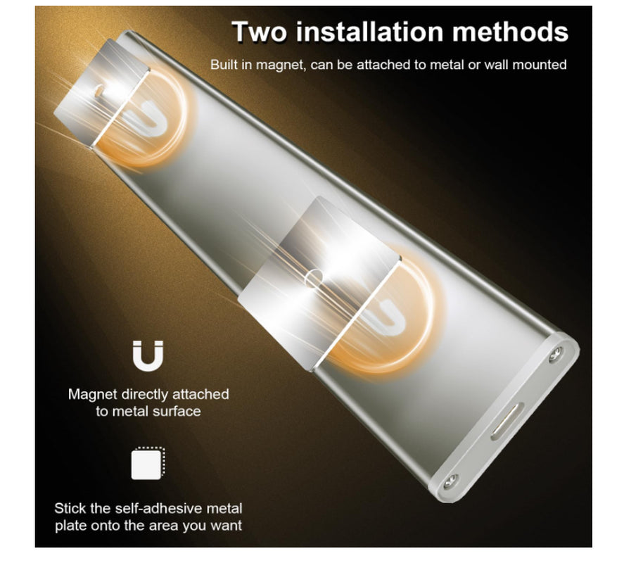 Under-Unit Light Kitchen LED Cabinet Lighting Motion Sensor 3 Pack