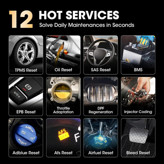 LAUNCH CRP129X OBD2 Diagnose Android,4 Systemdiagnosen Mit Öl-Reset,Epb / SAS / TPMS Und Gasannahme,Autovin Für Kleine Läden Und Heimwerker (Upgrade Von CRP129)