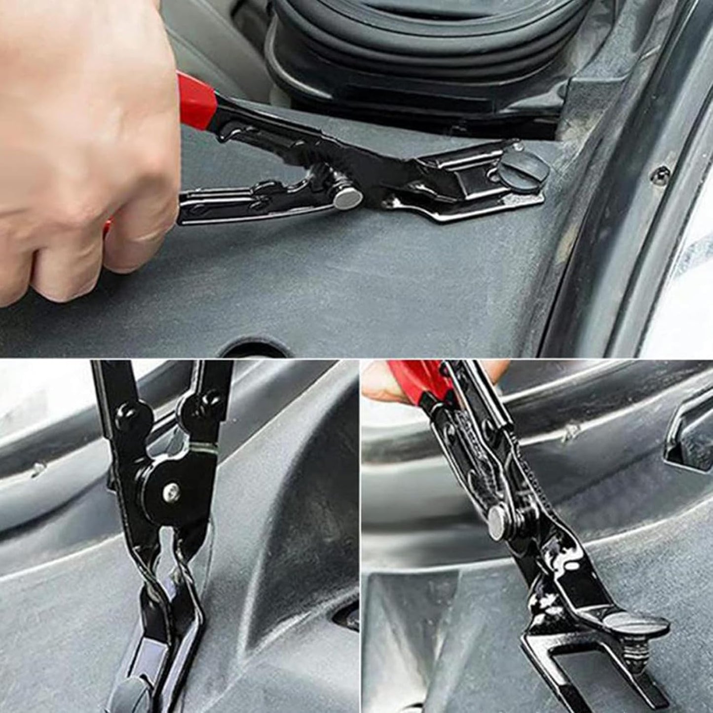 2 Stück Nietzange Aus Kunststoff, Türverkleidungs Lösezange, Türverkleidung Zange Zum Entfernen Von Clips, Nieten Entferner Werkzeugsatz, Removal Panel Clip Zange Clipzange Für Auto Tür