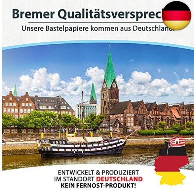 100 Stück DIN A4 Vintage Briefpapier 100G/M - Altes Bastelpapier Für Urkunden S