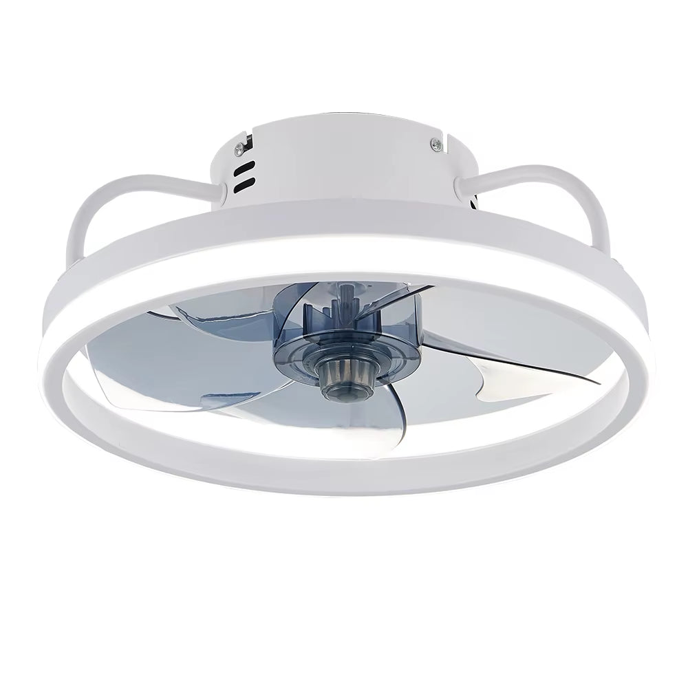 Modern LED Ceiling Fan with Adjustable Two-Way Blade Timer and Remote Control Tri-Color Adjustable Bedroom Living Room Kitchen