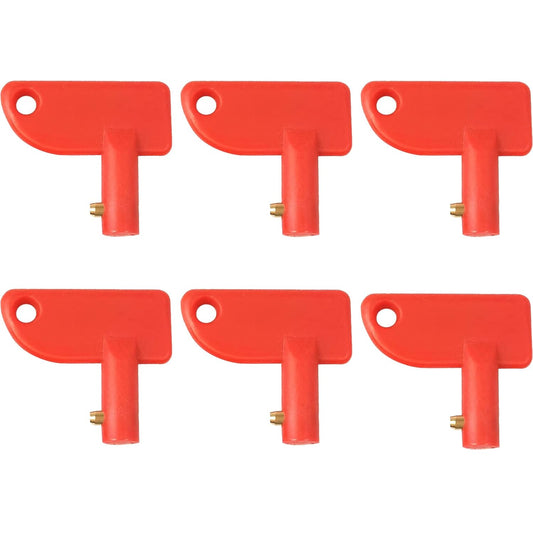 6 Stück Batterietrennschalter Schlüssel Für Batterietrenn, Batterietrennschalter Universal, Trennschalter Schlüssel Für Marine Auto