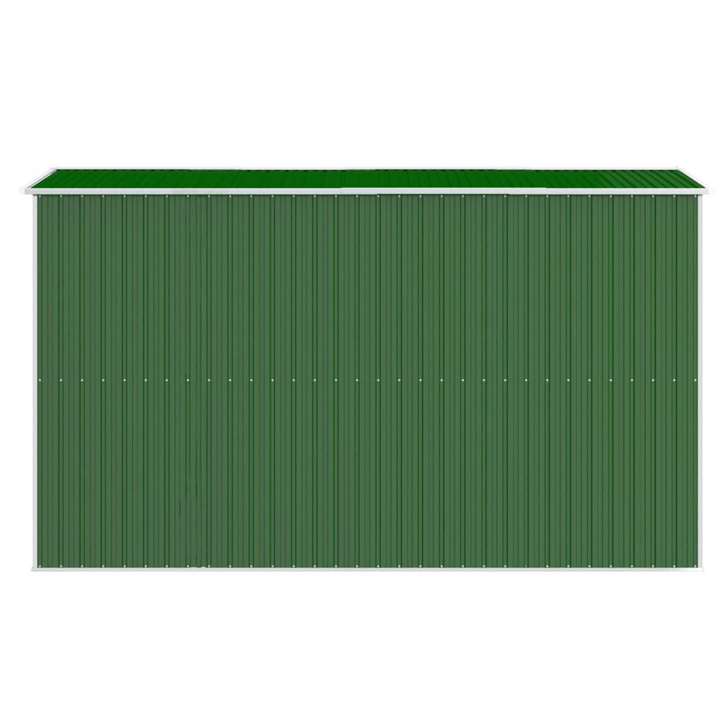 Geräteschuppen Grün 192X357X223 Cm Verzinkter Stahl