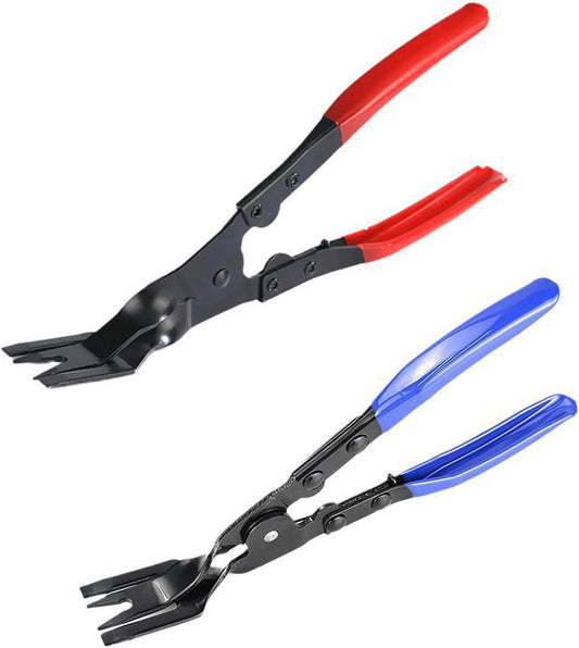 2 Stück Nietzange Aus Kunststoff, Türverkleidungs Lösezange, Türverkleidung Zange Zum Entfernen Von Clips, Nieten Entferner Werkzeugsatz, Removal Panel Clip Zange Clipzange Für Auto Tür