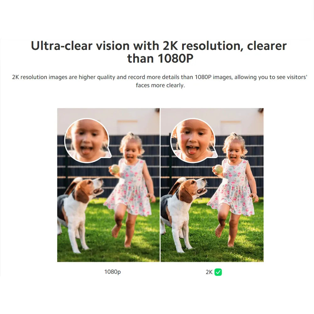 Global Version Xiaomi Smart Doorbell 3S 2K Ultra HD