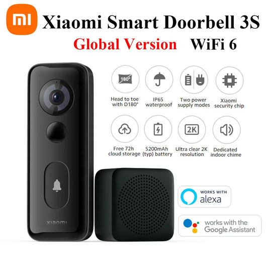 Global Version Xiaomi Smart Doorbell 3S 2K Ultra HD