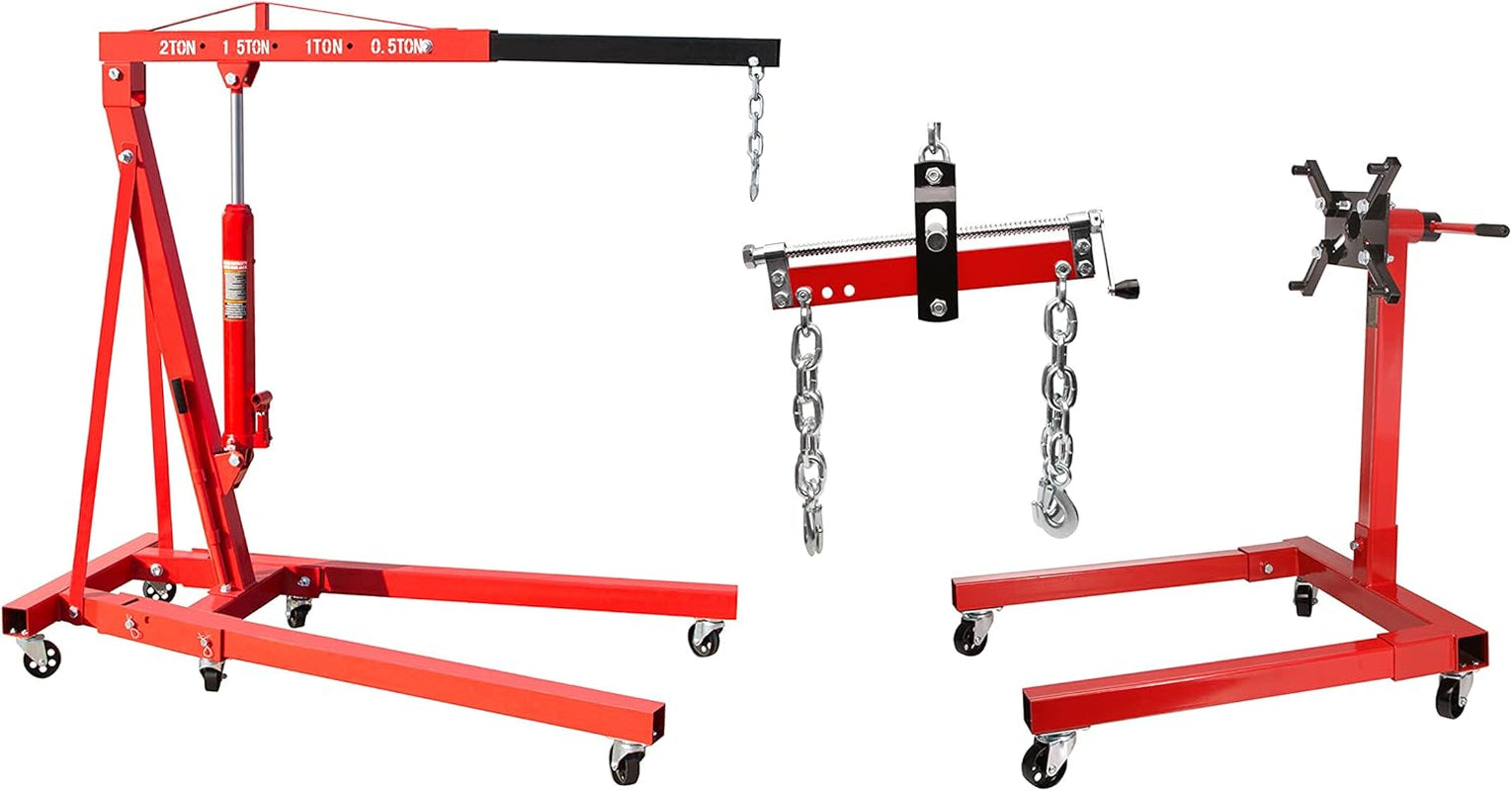 Werkstattkran 2000 Kg + Motorheber 1500 LBS Positionierer + Motorständer Motorhalter 567 Kg