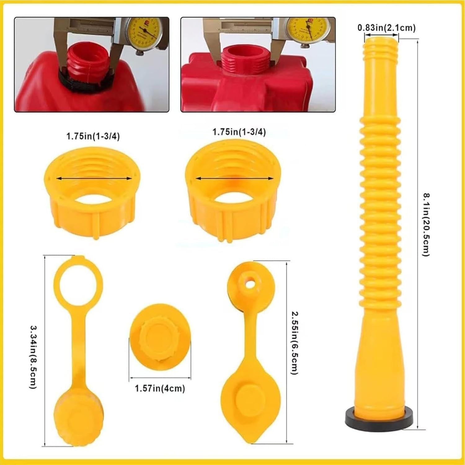 Dosenauslauf | 3 Sets Anti-Spill Dosendüse Ausgießer Für Einfache Ölübertragung – Auslaufsichere Dosenausläufe Düsen, Ausgießdüsen-Kit Kontrolliert Für Die Meisten 1/2/5/10 Gallen-Ölkannen