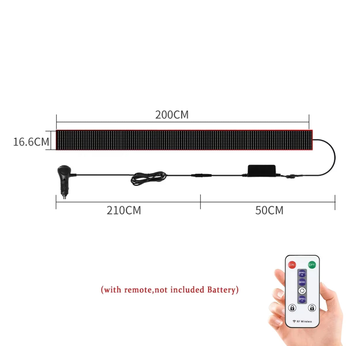 LED Truck Car Devil Eye Light APP Remote Control Screen Lights Custom Text Animation Pattern Lighting Display Board Windshield