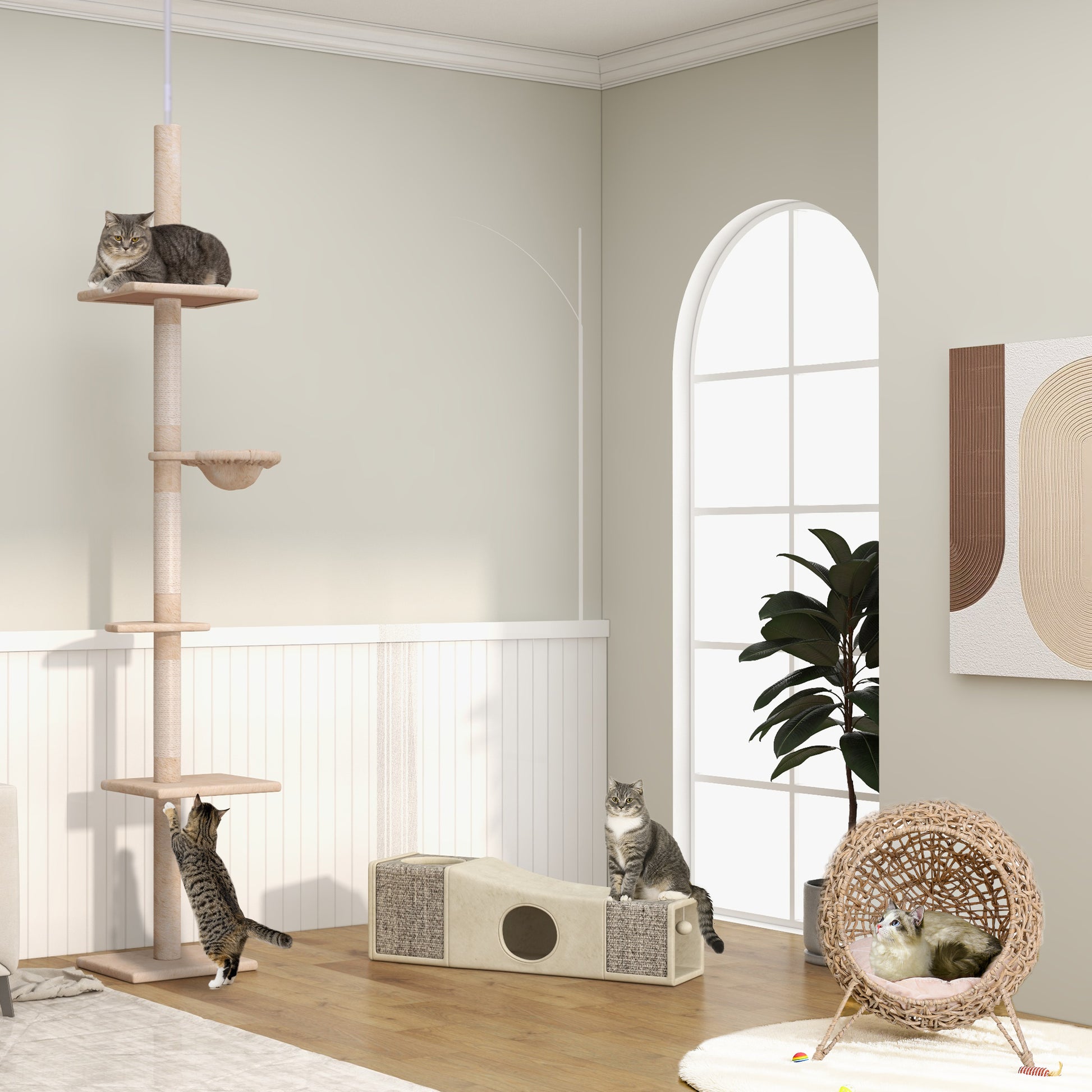 Katzenhaus Mit Kissen Katzenschlafpl