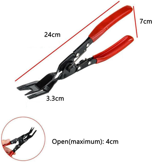 2 Stück Nietzange Aus Kunststoff, Türverkleidungs Lösezange, Türverkleidung Zange Zum Entfernen Von Clips, Nieten Entferner Werkzeugsatz, Removal Panel Clip Zange Clipzange Für Auto Tür