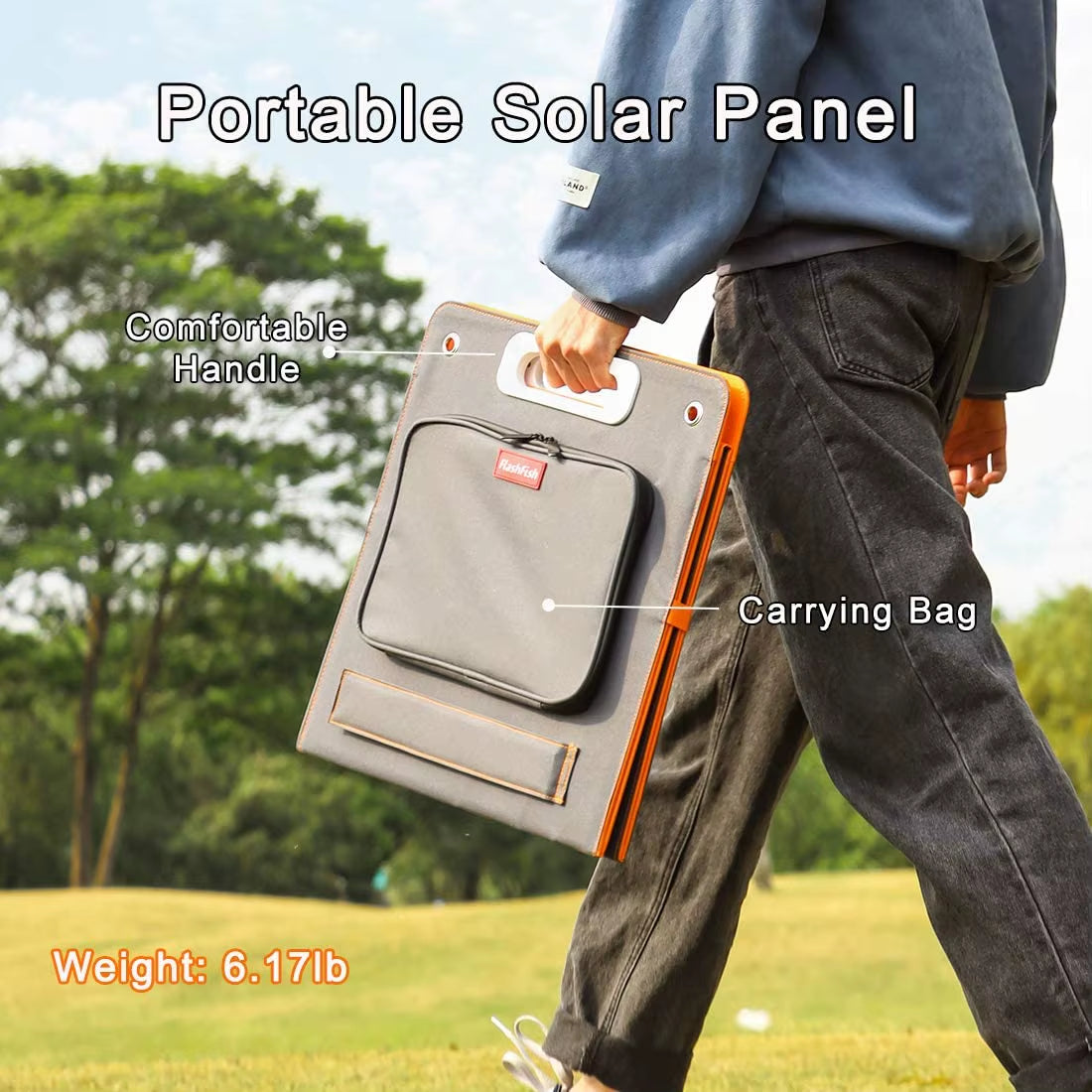 18V 100W Foldable Solar Panel Portable Solar Charger DC Output PD Type-C QC3.0 for Phones Tablet Camping RV Trip